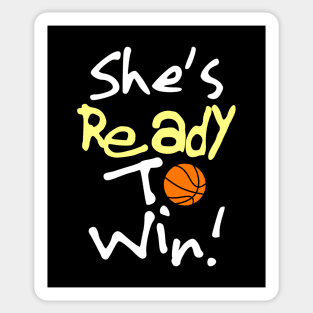 She's Ready To Win! Sticker